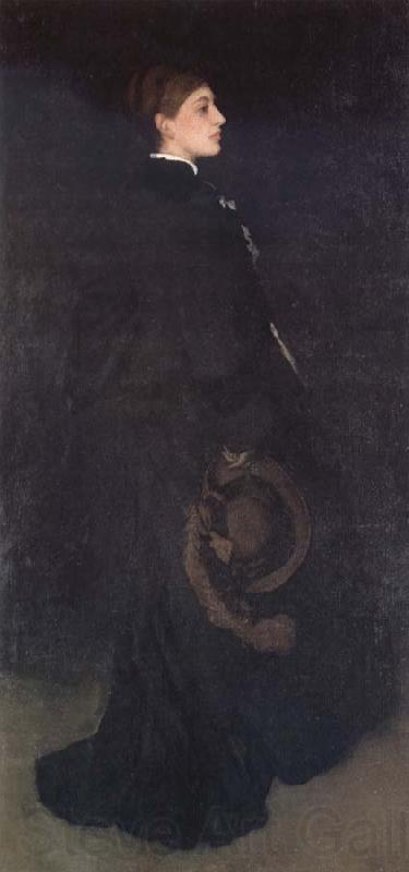 James Abbott Mcneill Whistler Miss Rosa Corder Norge oil painting art
